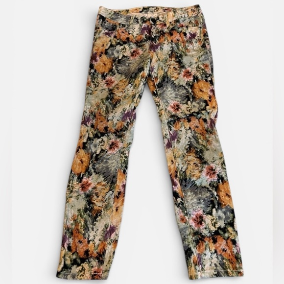 Philosophy Denim - Philosophy Republic Clothing Skinny jeans Pants brush geo Floral Design Sz 2